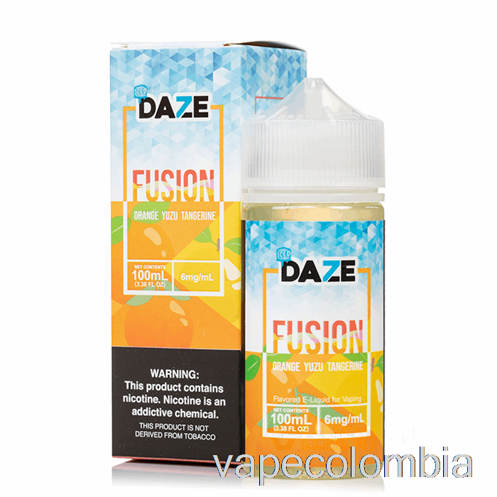 Vape Desechable Helado De Naranja Yuzu Mandarina - 7 Daze Fusion - 100ml 6mg